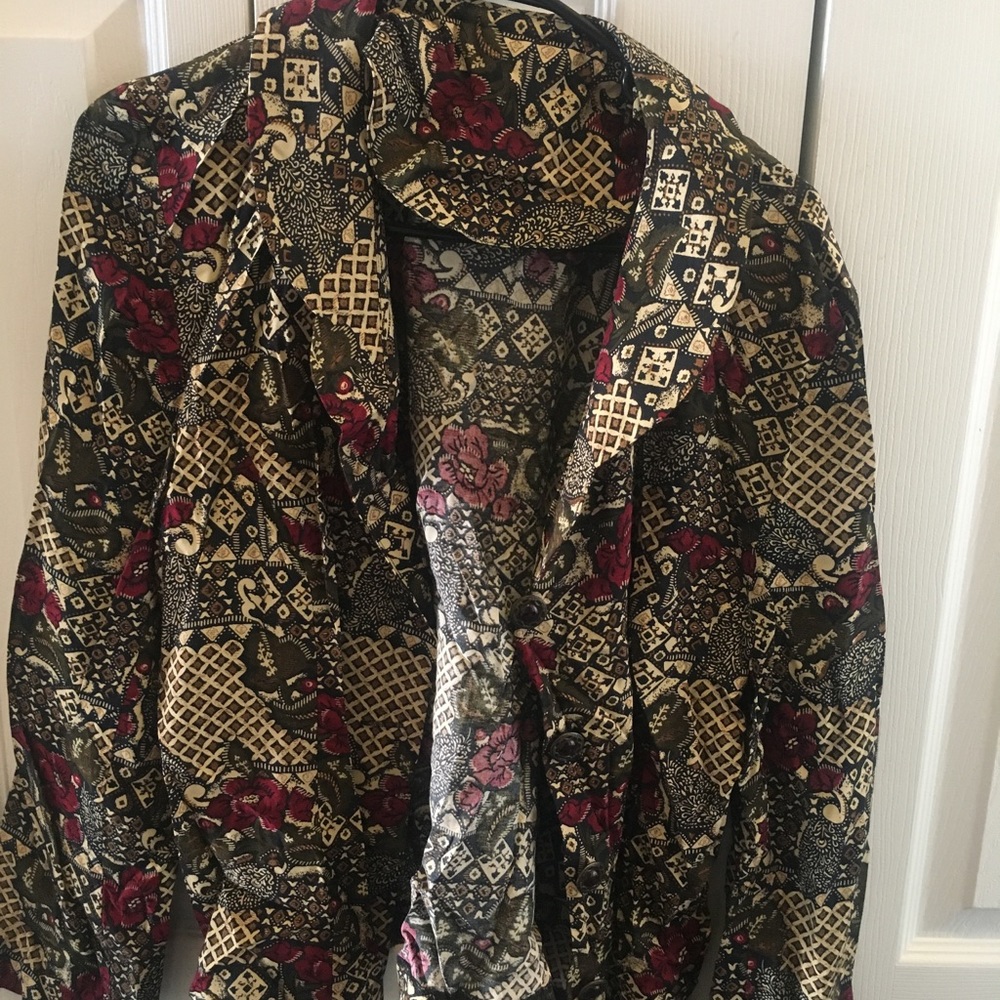 Beautiful short coat multicolored size L