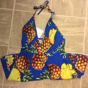 🔥tropical pineapple halter swing dress 🍍🍍🍍