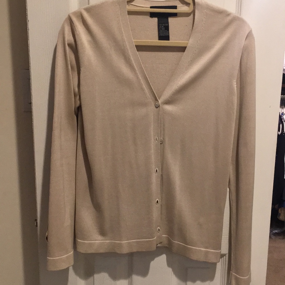 August Silk knit cardigan