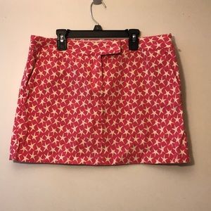 J crew pink starfish skirt with POCKETS!