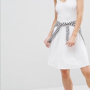 White asos dress