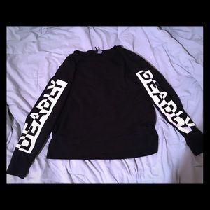 Large H&M Deadly Black Long Sleeve