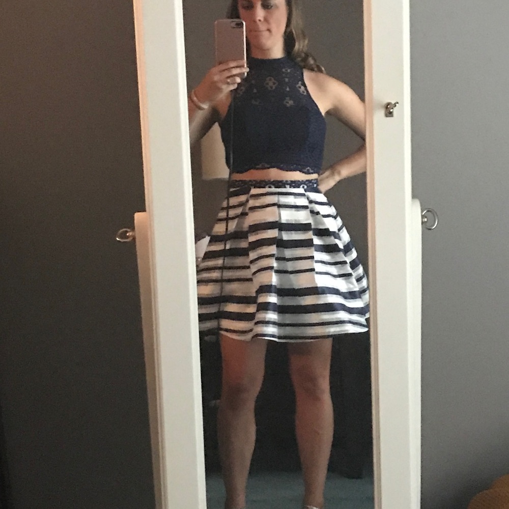 Size 5 Sequin Hearts 2 piece Dress