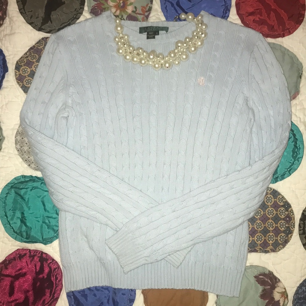 Lauren Ralph Lauren Cable-Knit Crewneck Sweater