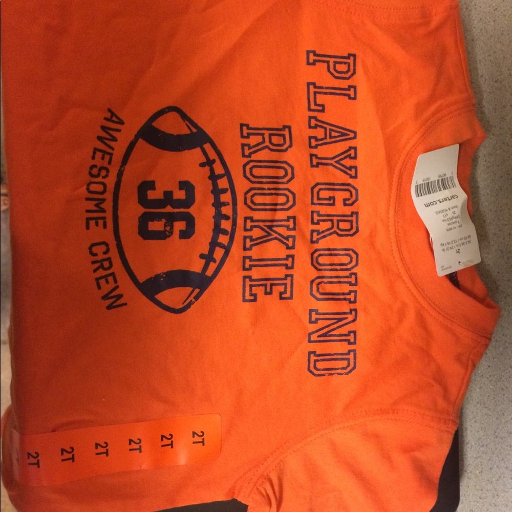 Carter's NWT 2T Shirt Football Themed