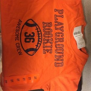 Carter's NWT 2T Shirt Football Themed