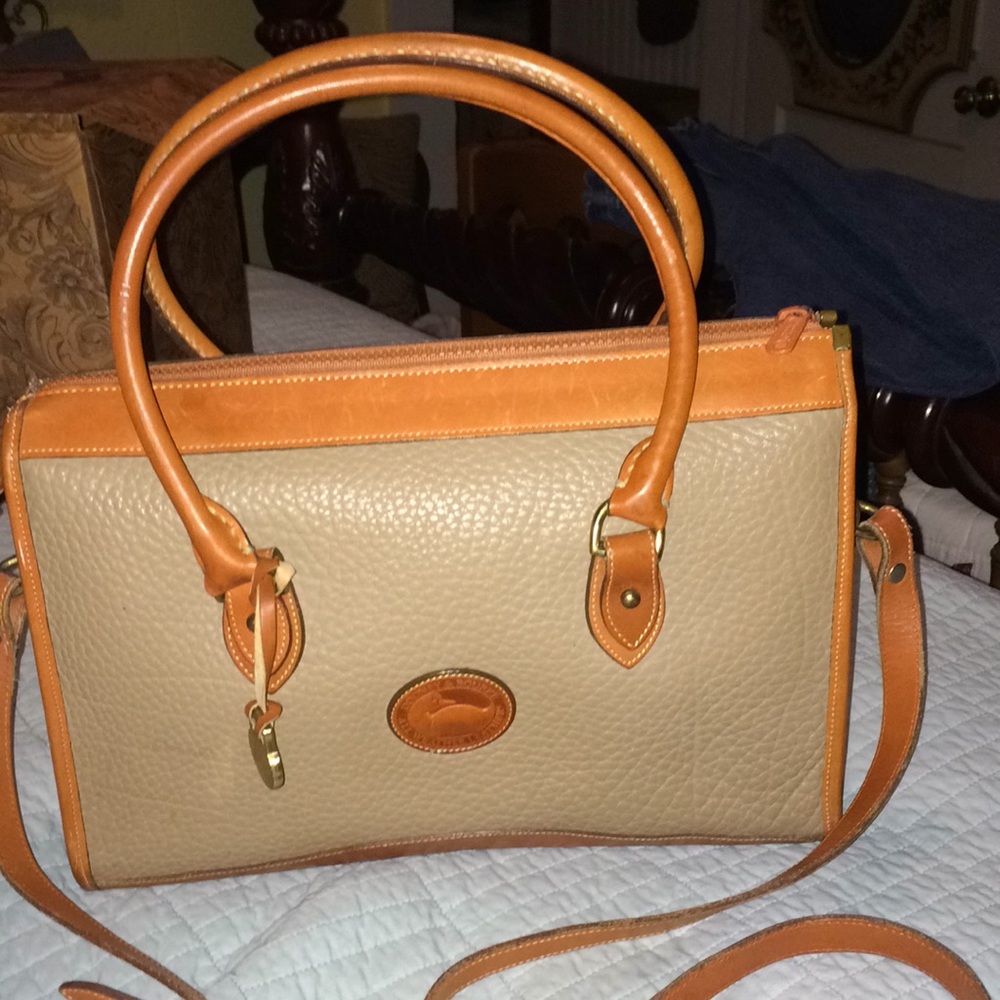 Vintage Dooney & Bourke large satchel tote