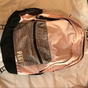 Pink backpack