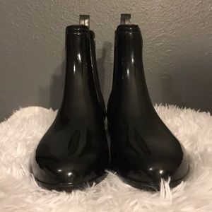 Black Rain Boots