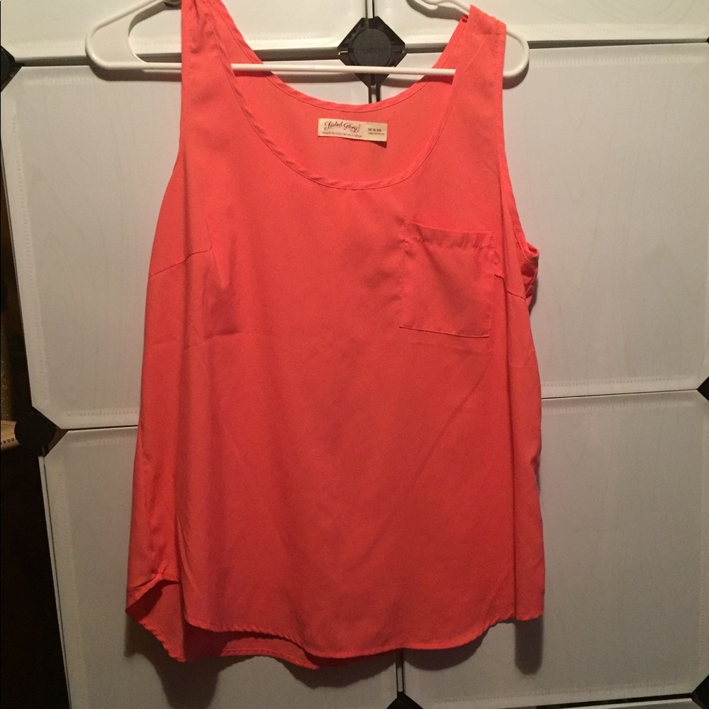 Faded glory hot pink tank top