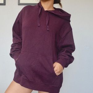 Maroon/Burgundy Oversized Champion Hoodie/Jacket
