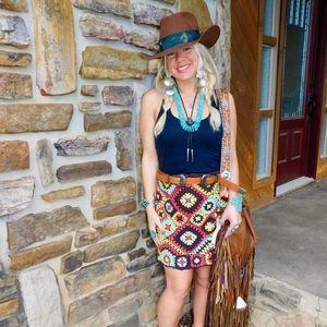 Double d ranch crochet skirt
