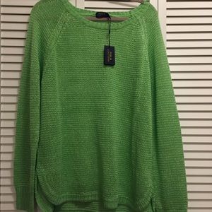 Polo Ralph Lauren Lime green linen sweater XL