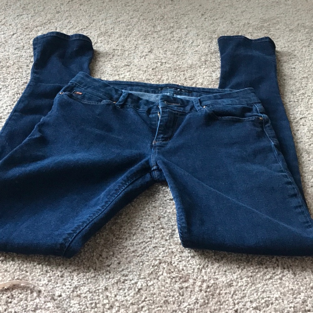 Joes dark blue jeans