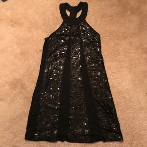 Black sequin dress size small INC