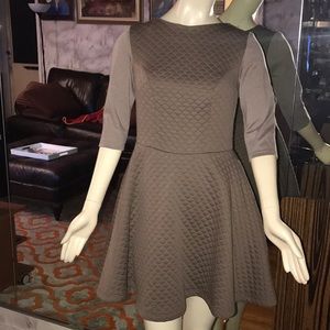 Figle European quilted designer a-line minidress
