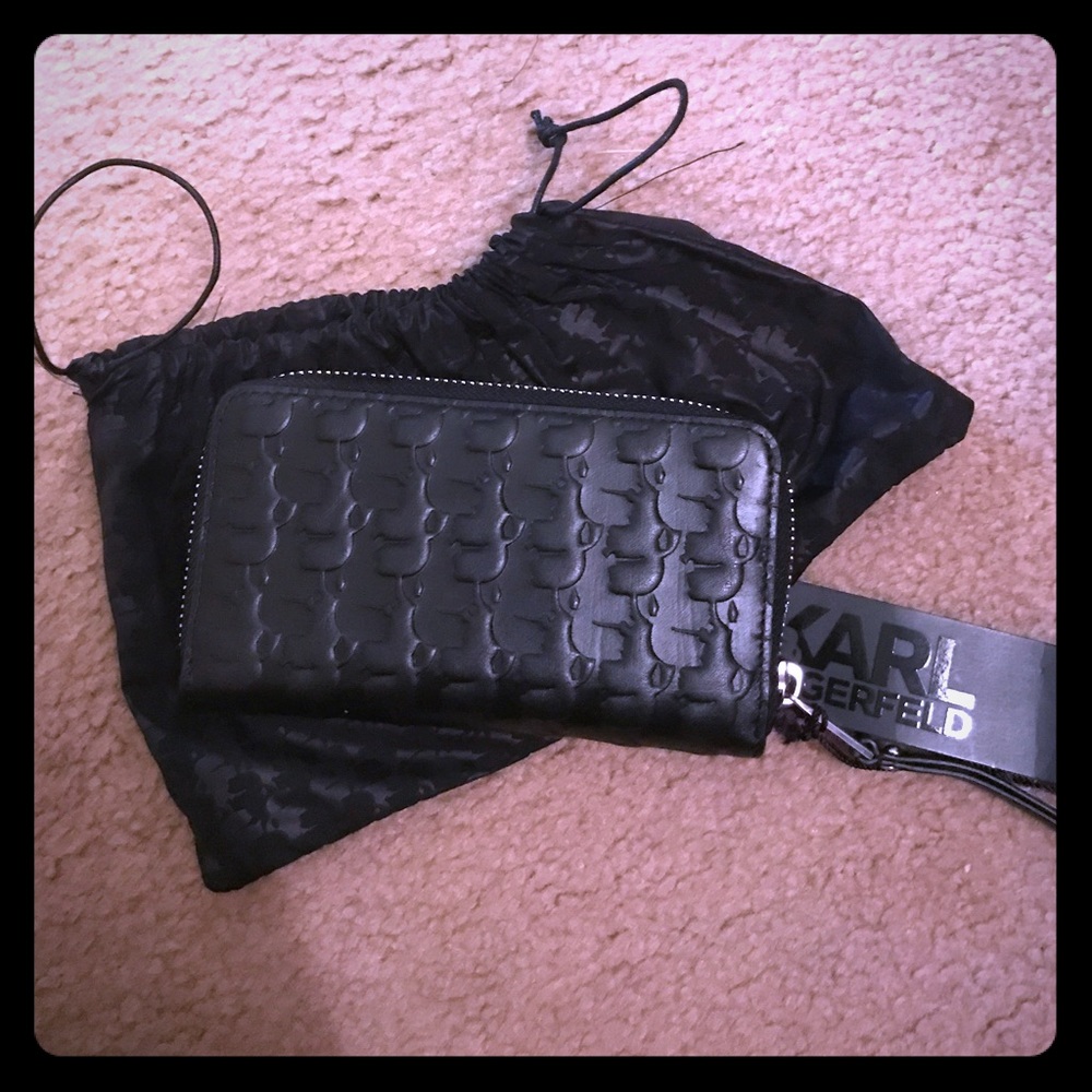 NWT Karl Lagerfeld wristlet