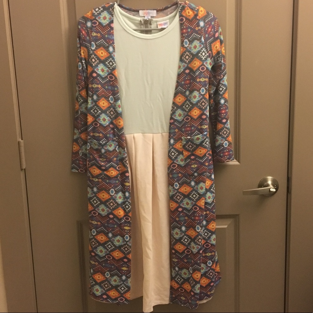 Lularoe XS Amelia NWT paired with size 12 Sariah