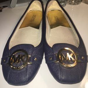 Navy Blue Michael Kors Flats