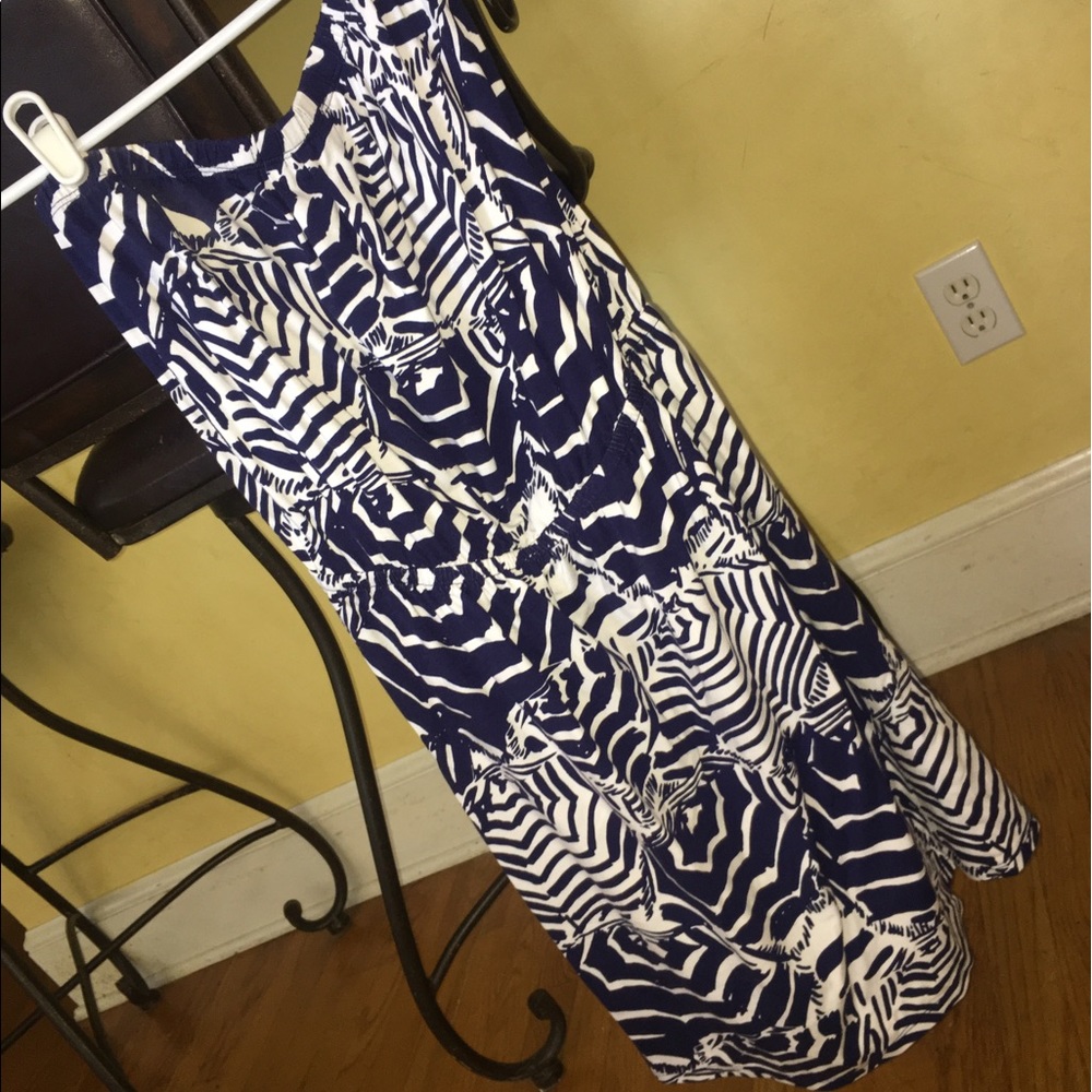 Navy Lilly Pulitzer Dress Size M "Oh Cabana Boy"