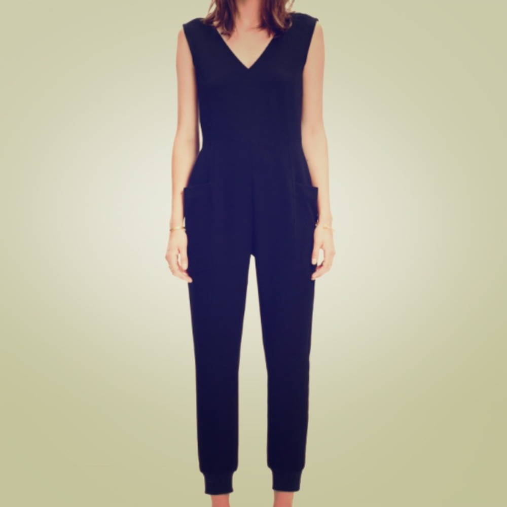 Madewell black jumpsuit size medium