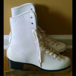 White ice skates