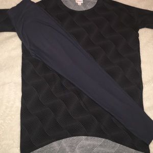 LuLaRoe outfit: OS leggings, XS Irma