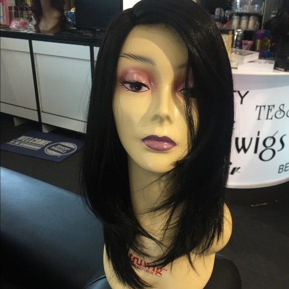 Black bob Wig Long bob 2020 SidePart main image 8