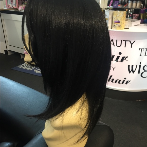 Black bob Wig Long bob 2020 SidePart main image 7