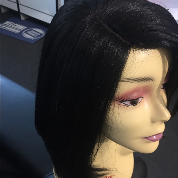 Black bob Wig Long bob 2020 SidePart main image 5
