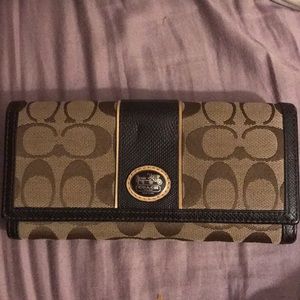 Brown coach wallet