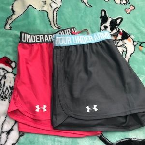 Two UA Running Shorts