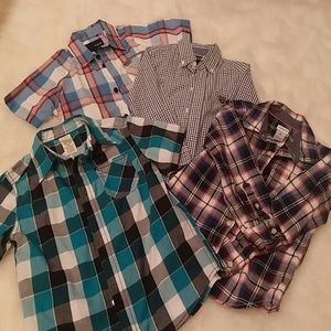 4 Boys collard shirts