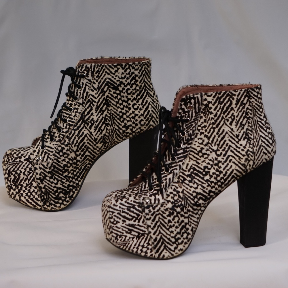 Rare FUR Jeffrey Campbell Lita platform heels