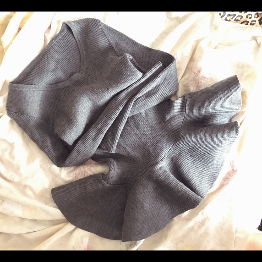 Moving out sale! Flared out peplum sweater