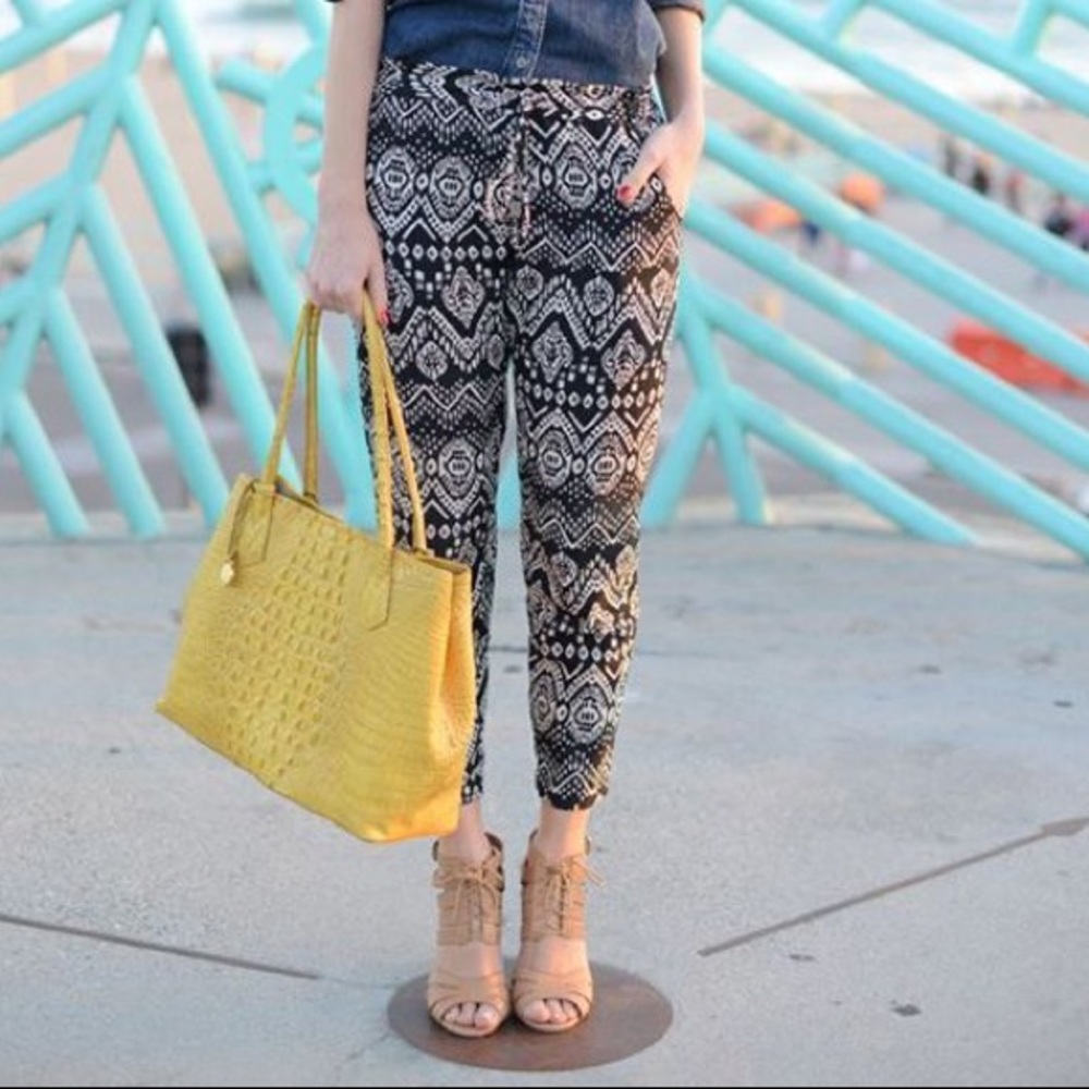 Printed Drawstring Joggers pants bottoms XL