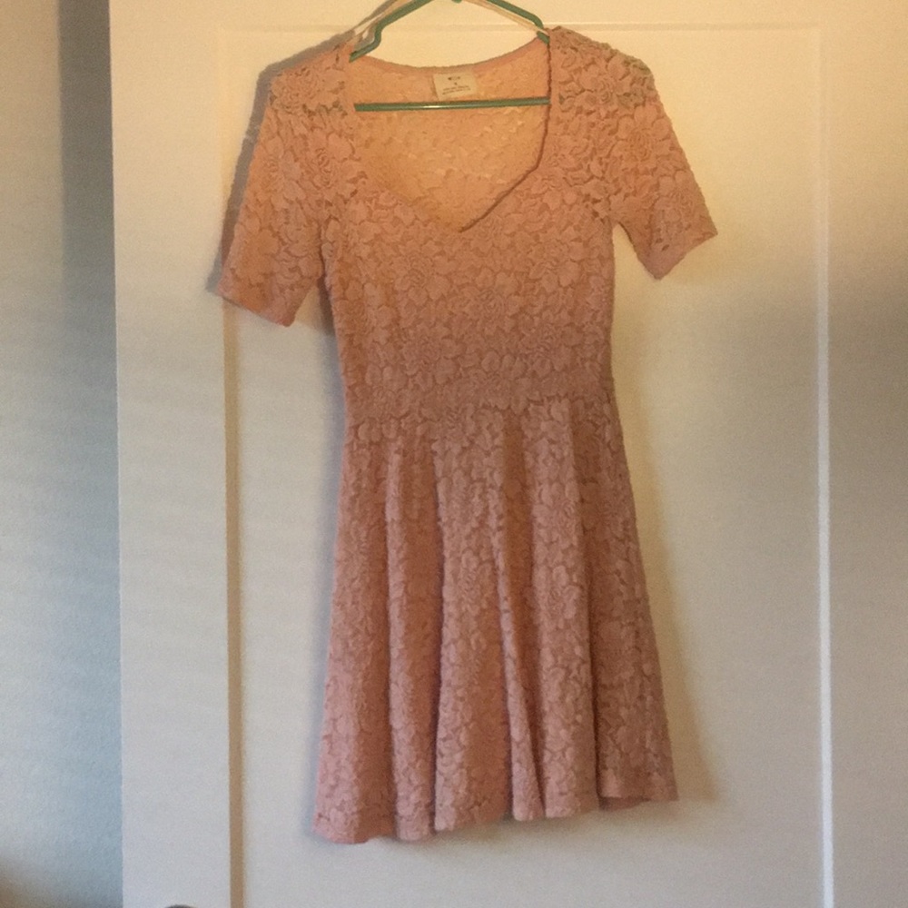 Pastel pink UO floral dress