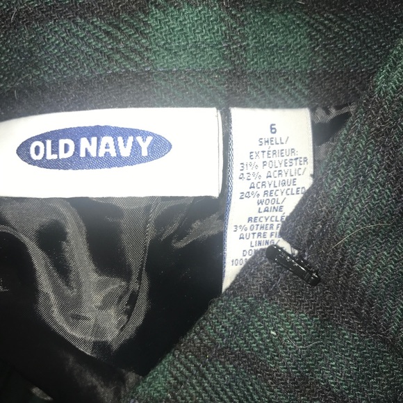 🍁WOOL Green Plaid straight fit skirt🍁 - Picture 3 of 4