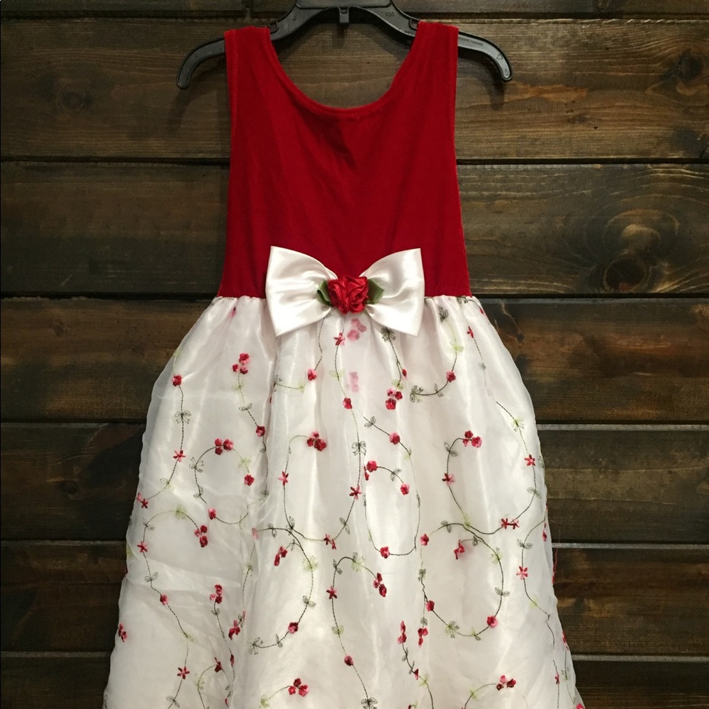 Red formal dress