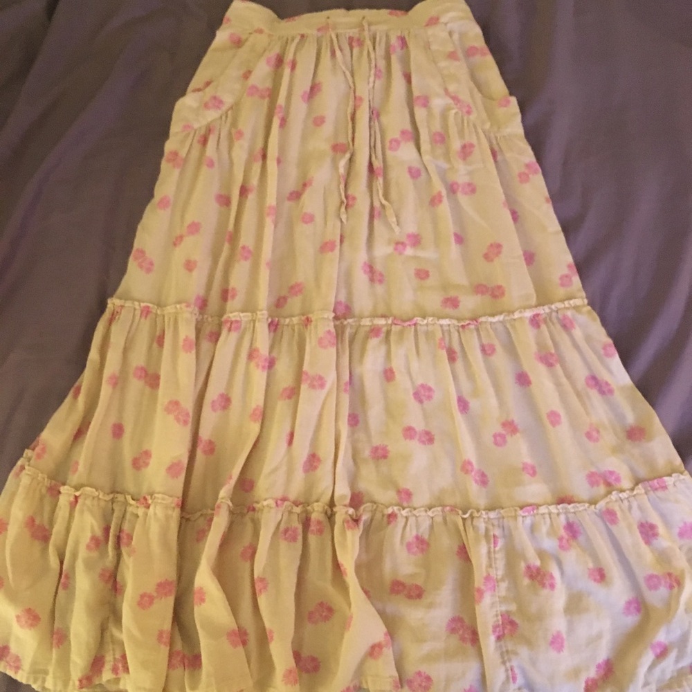 Long boho skirt