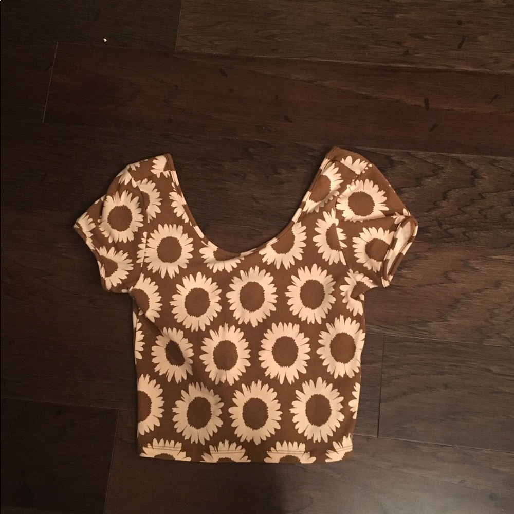 Sunflower Crop Top