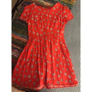 Topshop floral skater dress