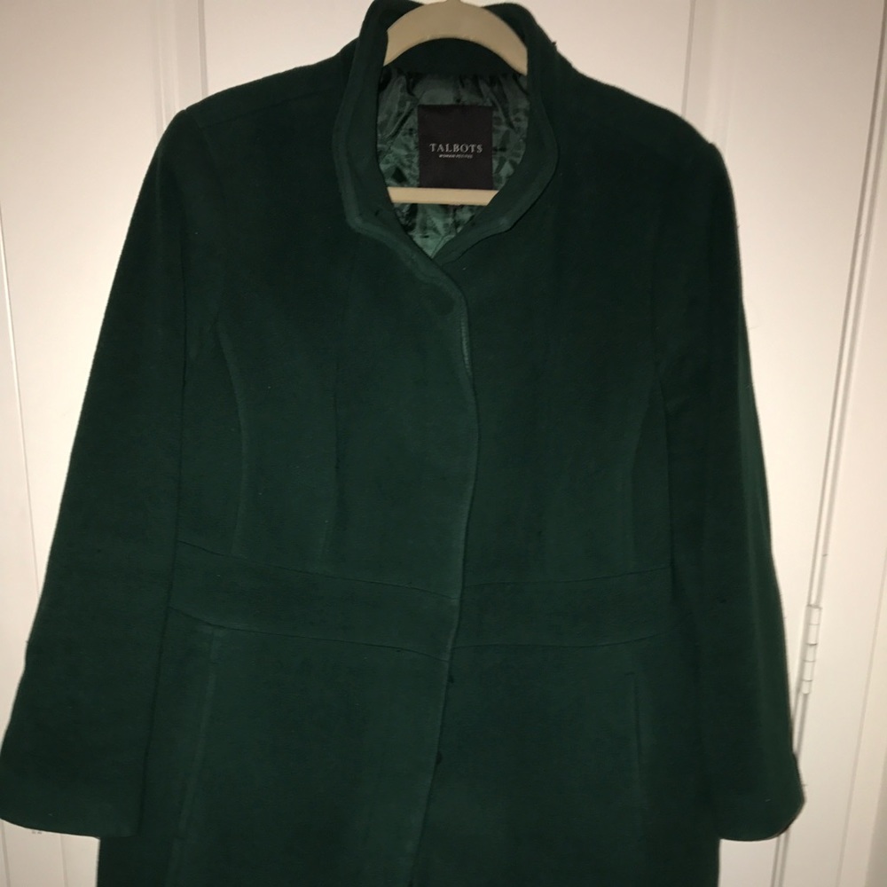 Talbots woman petite wool coat size 18