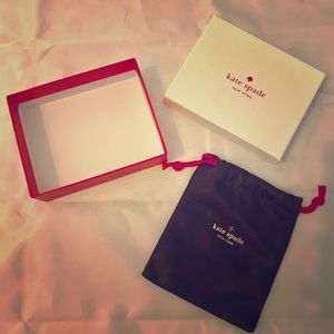 Kate Spade Dust bag & jewelry box
