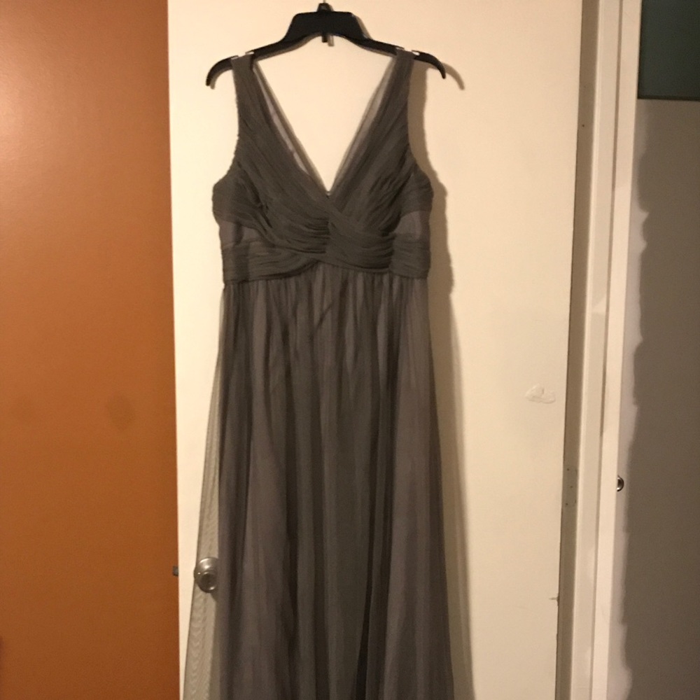 BHLDN Charcoal Bridesmaid Dress
