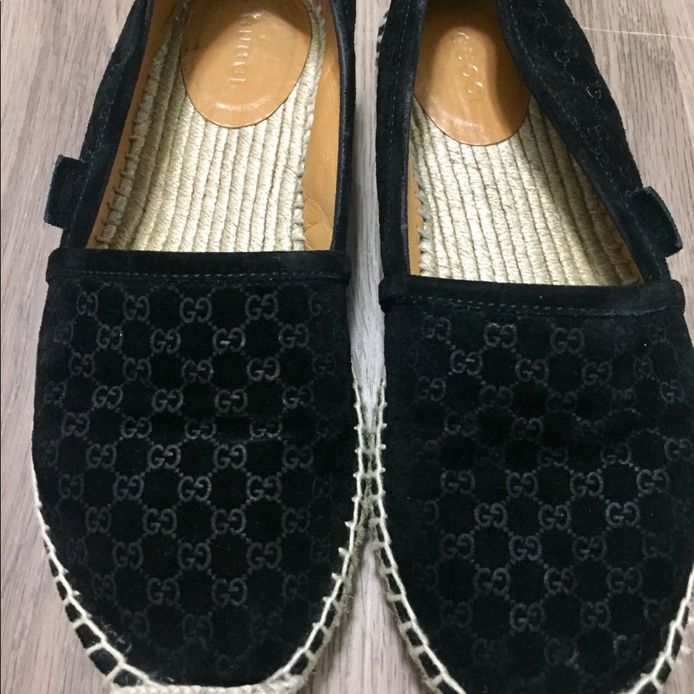 Gucci suede espadrilles