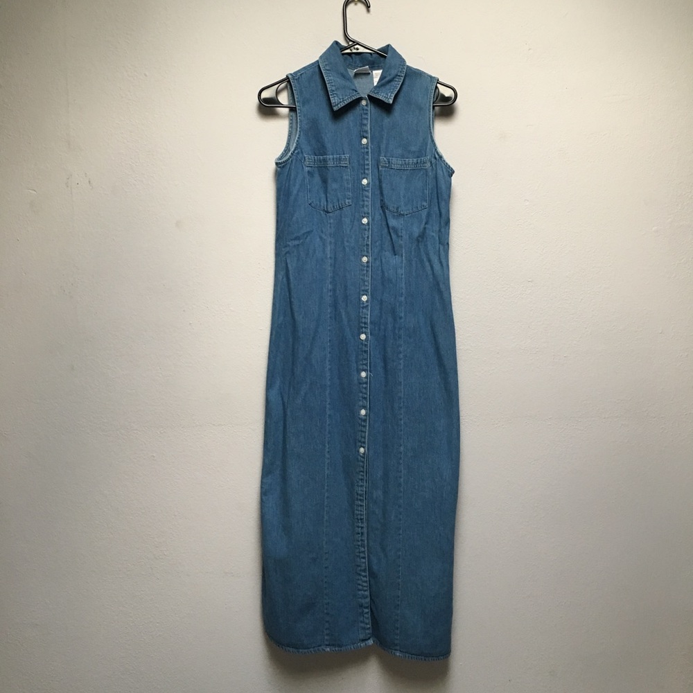 Vintage denim dress.