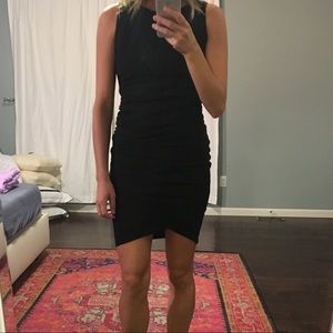 Black fitted dress