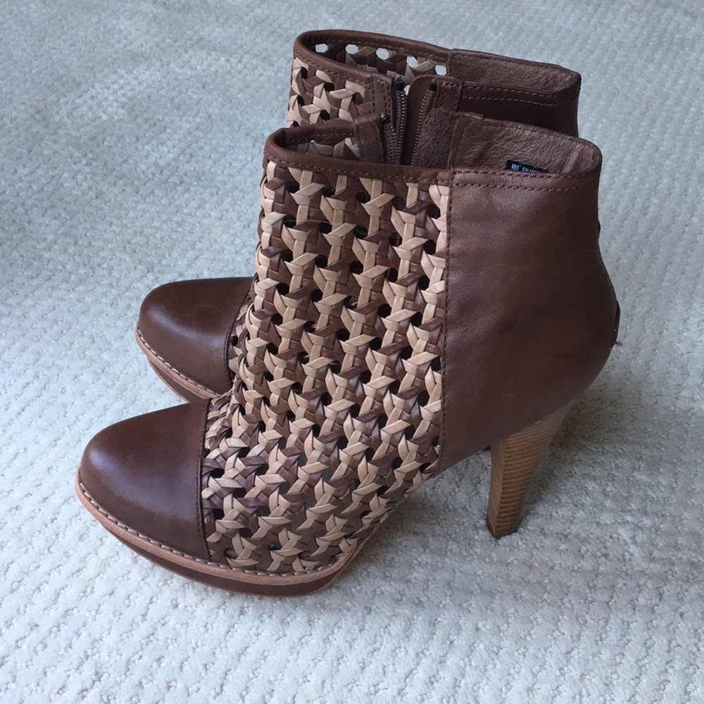 UGG Leather Heel Booties