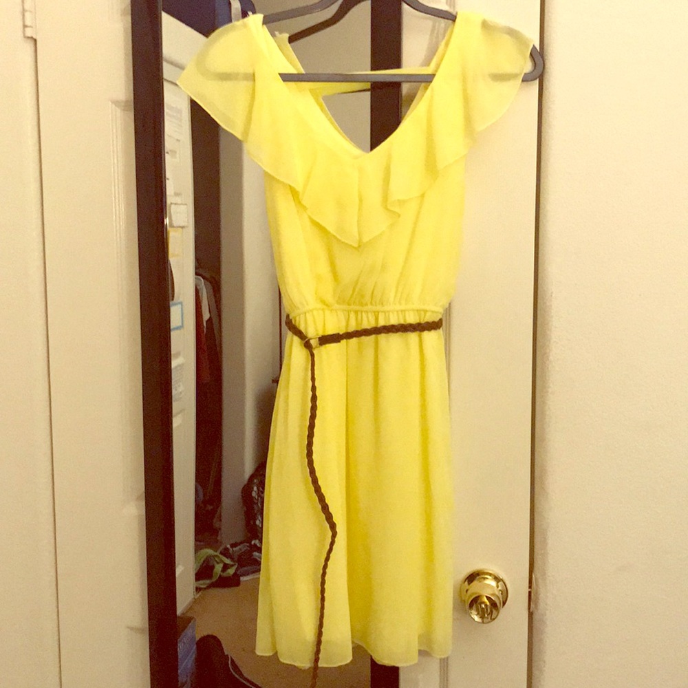 Yellow brunch dress